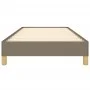 Taupe gray fabric bed frame 90x200 cm by vidaXL, Beds and slatted bases - Ref: Foro24-346790, Price: 76,13 €, Discount: %
