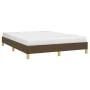 Brown fabric bed frame 140x190 cm by vidaXL, Beds and slatted bases - Ref: Foro24-346813, Price: 105,98 €, Discount: %