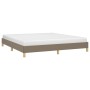 Taupe gray fabric bed frame 180x200 cm by vidaXL, Beds and slatted bases - Ref: Foro24-346838, Price: 123,77 €, Discount: %