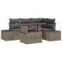 Conjunto de sofá de jardín 5 pcs Gris 100 x 55 x 73 cm