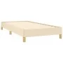 Cream fabric bed frame 90x200 cm by vidaXL, Beds and slatted bases - Ref: Foro24-346791, Price: 67,75 €, Discount: %