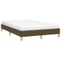 Dark brown fabric bed frame 120x200 cm by vidaXL, Beds and slatted bases - Ref: Foro24-346805, Price: 100,03 €, Discount: %