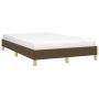 Dark brown fabric bed frame 120x200 cm by vidaXL, Beds and slatted bases - Ref: Foro24-346805, Price: 96,00 €, Discount: %