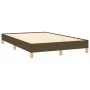 Dark brown fabric bed frame 120x200 cm by vidaXL, Beds and slatted bases - Ref: Foro24-346805, Price: 96,00 €, Discount: %