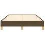 Dark brown fabric bed frame 120x200 cm by vidaXL, Beds and slatted bases - Ref: Foro24-346805, Price: 96,00 €, Discount: %