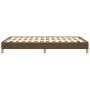 Dark brown fabric bed frame 120x200 cm by vidaXL, Beds and slatted bases - Ref: Foro24-346805, Price: 96,00 €, Discount: %