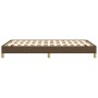 Estructura de cama de tela marrón oscuro 120x200 cm de vidaXL, Camas y somieres - Ref: Foro24-346805, Precio: 99,93 €