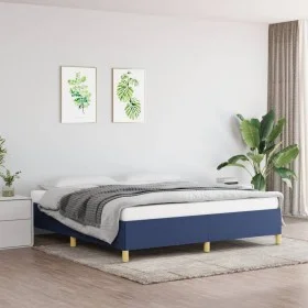 Blue fabric bed frame 180x200 cm by vidaXL, Beds and slatted bases - Ref: Foro24-347187, Price: 129,92 €, Discount: %