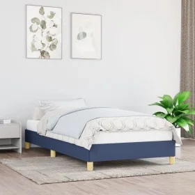 Blue fabric bed frame 80x200 cm by vidaXL, Beds and slatted bases - Ref: Foro24-346776, Price: 74,04 €, Discount: %