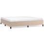 Cappuccino synthetic leather bed frame 200x200 cm by vidaXL, Beds and slatted bases - Ref: Foro24-347274, Price: 140,06 €, Di...