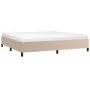 Estructura de cama de cuero sintético capuchino 200x200 cm de vidaXL, Camas y somieres - Ref: Foro24-347274, Precio: 168,89 €...