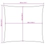 Toldo de vela cuadrado tela Oxford gris taupe 3x3 m