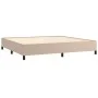 Estructura de cama de cuero sintético capuchino 200x200 cm de vidaXL, Camas y somieres - Ref: Foro24-347274, Precio: 168,89 €...