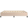 Cappuccino synthetic leather bed frame 200x200 cm by vidaXL, Beds and slatted bases - Ref: Foro24-347274, Price: 140,06 €, Di...