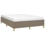Taupe gray fabric bed frame 140x200 cm by vidaXL, Beds and slatted bases - Ref: Foro24-347169, Price: 112,25 €, Discount: %