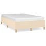 Cream fabric bed frame 120x200 cm by vidaXL, Beds and slatted bases - Ref: Foro24-347154, Price: 123,19 €, Discount: %