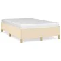 Estructura de cama de tela color crema 120x200 cm de vidaXL, Camas y somieres - Ref: Foro24-347154, Precio: 117,87 €, Descuen...