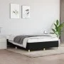 Estructura de cama de tela negro 140x190 cm de vidaXL, Camas y somieres - Ref: Foro24-347159, Precio: 102,85 €, Descuento: %