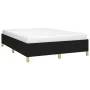Estructura de cama de tela negro 140x190 cm de vidaXL, Camas y somieres - Ref: Foro24-347159, Precio: 102,85 €, Descuento: %