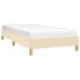Cream fabric bed frame 90x190 cm by vidaXL, Beds and slatted bases - Ref: Foro24-346783, Price: 74,56 €, Discount: %