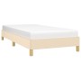 Estructura de cama de tela color crema 90x190 cm de vidaXL, Camas y somieres - Ref: Foro24-346783, Precio: 75,55 €, Descuento: %