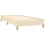 Cream fabric bed frame 90x190 cm by vidaXL, Beds and slatted bases - Ref: Foro24-346783, Price: 74,56 €, Discount: %