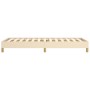 Estructura de cama de tela color crema 90x190 cm de vidaXL, Camas y somieres - Ref: Foro24-346783, Precio: 75,55 €, Descuento: %
