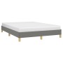 Dark gray fabric bed frame 140x200 cm by vidaXL, Beds and slatted bases - Ref: Foro24-346819, Price: 94,46 €, Discount: %