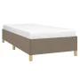 Taupe gray fabric bed frame 90x200 cm by vidaXL, Beds and slatted bases - Ref: Foro24-347137, Price: 111,93 €, Discount: %
