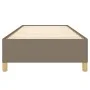Taupe gray fabric bed frame 90x200 cm by vidaXL, Beds and slatted bases - Ref: Foro24-347137, Price: 111,93 €, Discount: %