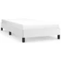 Estructura de cama de cuero sintético blanco 100x200 cm de vidaXL, Camas y somieres - Ref: Foro24-346887, Precio: 76,45 €, De...