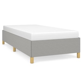 Light gray fabric bed frame 90x200 cm by vidaXL, Beds and slatted bases - Ref: Foro24-347133, Price: 93,61 €, Discount: %
