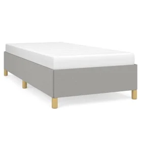 Light gray fabric bed frame 90x200 cm by vidaXL, Beds and slatted bases - Ref: Foro24-347133, Price: 82,96 €, Discount: %
