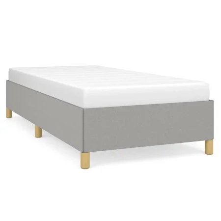 Estructura de cama de tela gris claro 90x200 cm de vidaXL, Camas y somieres - Ref: Foro24-347133, Precio: 82,96 €, Descuento: %