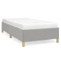 Estructura de cama de tela gris claro 90x200 cm de vidaXL, Camas y somieres - Ref: Foro24-347133, Precio: 82,96 €, Descuento: %