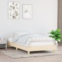Cream fabric bed frame 100x200 cm by vidaXL, Beds and slatted bases - Ref: Foro24-346799, Price: 79,28 €, Discount: %