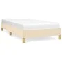 Estructura de cama de tela color crema 100x200 cm de vidaXL, Camas y somieres - Ref: Foro24-346799, Precio: 78,06 €, Descuent...