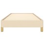 Cream fabric bed frame 100x200 cm by vidaXL, Beds and slatted bases - Ref: Foro24-346799, Price: 79,28 €, Discount: %