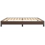 Brown synthetic leather bed frame 200x200 cm by vidaXL, Beds and slatted bases - Ref: Foro24-346925, Price: 104,64 €, Discoun...