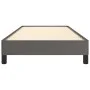 Gray synthetic leather bed frame 100x200 cm by vidaXL, Beds and slatted bases - Ref: Foro24-346890, Price: 76,45 €, Discount: %