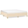 Cream fabric bed frame 180x200 cm by vidaXL, Beds and slatted bases - Ref: Foro24-347186, Price: 139,97 €, Discount: %