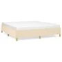 Cream fabric bed frame 180x200 cm by vidaXL, Beds and slatted bases - Ref: Foro24-347186, Price: 137,77 €, Discount: %