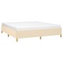Cream fabric bed frame 180x200 cm by vidaXL, Beds and slatted bases - Ref: Foro24-347186, Price: 139,97 €, Discount: %