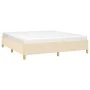 Cream fabric bed frame 180x200 cm by vidaXL, Beds and slatted bases - Ref: Foro24-347186, Price: 137,77 €, Discount: %
