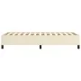 Estructura de cama de cuero sintético color crema 90x200 cm de vidaXL, Camas y somieres - Ref: Foro24-347229, Precio: 77,39 €...