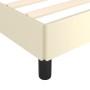 Cremefarbener Bettrahmen aus Kunstleder, 90 x 200 cm von vidaXL, Betten und Lattenroste - Ref: Foro24-347229, Preis: 74,09 €,...