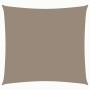 Toldo de vela cuadrado tela Oxford gris taupe 3,6x3,6 m