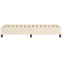 Cremefarbenes Kunstlederbettgestell 80x200 cm von vidaXL, Betten und Lattenroste - Ref: Foro24-347217, Preis: 71,96 €, Rabatt: %