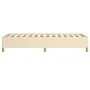 Cream fabric bed frame 100x200 cm by vidaXL, Beds and slatted bases - Ref: Foro24-347146, Price: 91,33 €, Discount: %