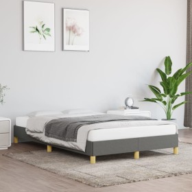 Dunkelgrauer Stoffbettrahmen 120x200 cm von vidaXL, Betten und Lattenroste - Ref: Foro24-346803, Preis: 92,23 €, Rabatt: %